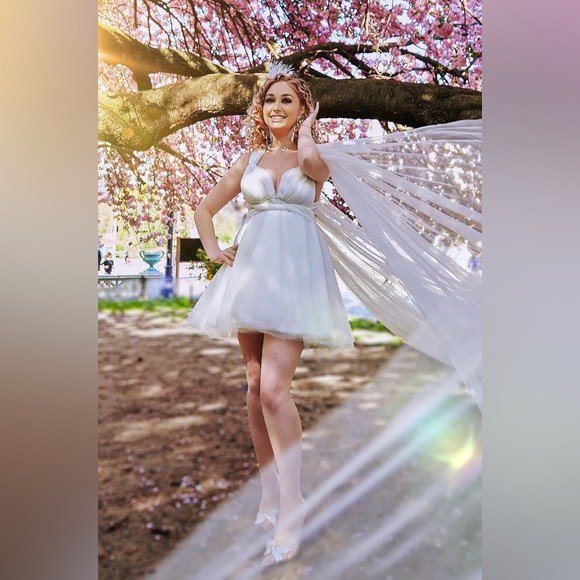 Simple wedding dress,Classic wedding dress,Wedding dress for mother and daughter - Picture 4 of 17